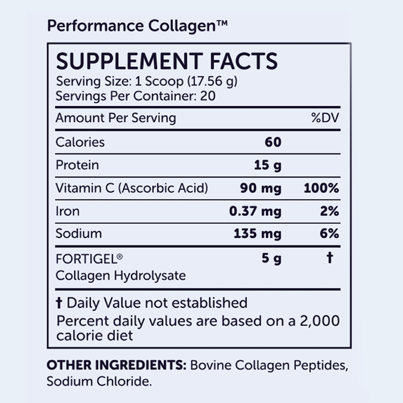 Performance Collagen-nutrition-labels